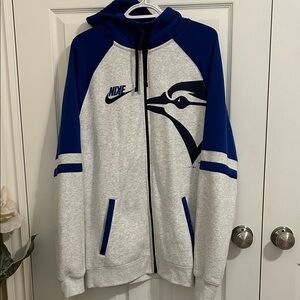 NIKE Toronto blue jays zip up hoodie